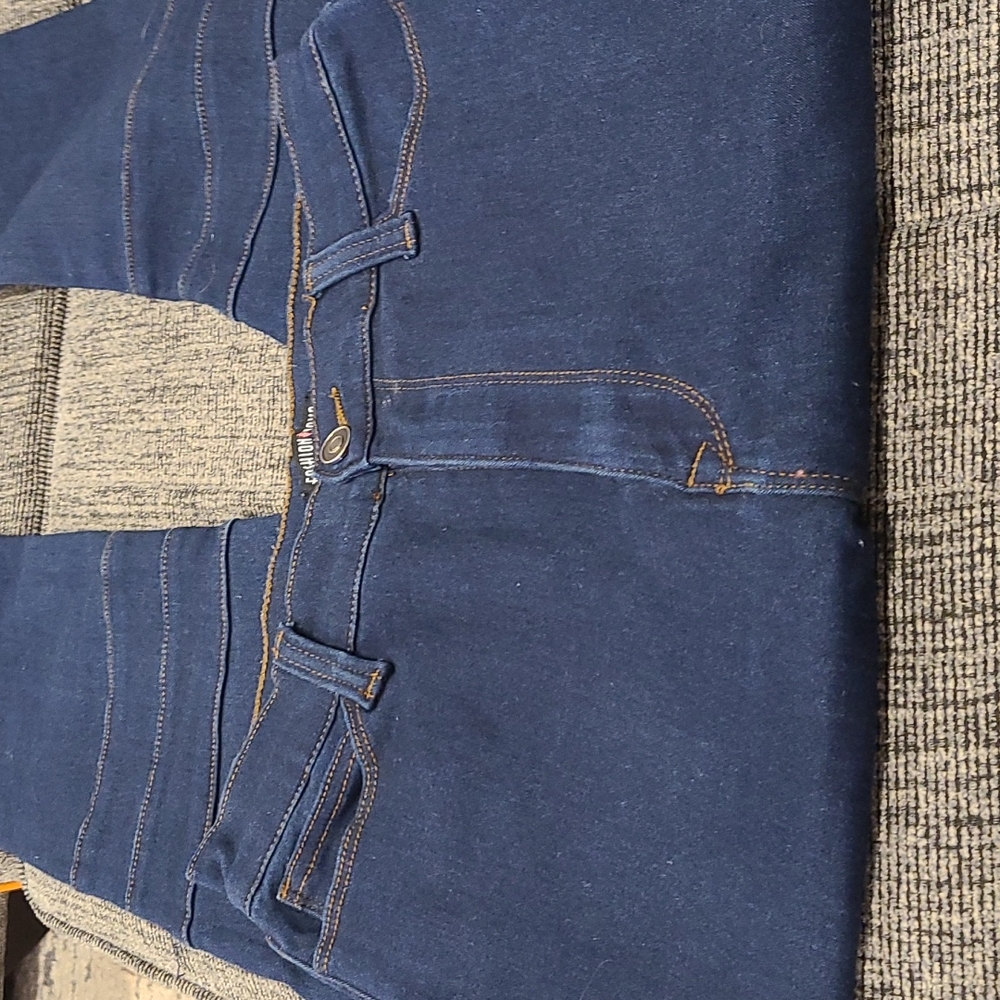 Fashion Nova dark Wash blue high waist skinny jeans - Picture 6 of 8